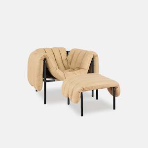 Puffy Lounge Chair + Ottoman