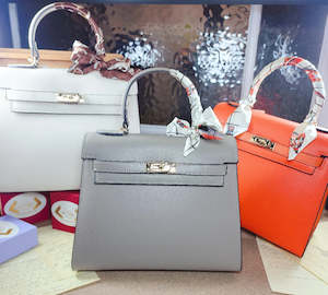 Bags: Genuine Leather Epsom Classic Handbag