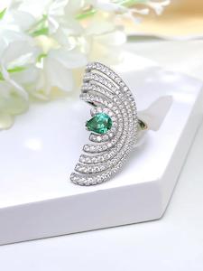 Prestige Jewellery Collection: Devil's Eye Eclipse: 1Carat Cubic Zirconia Ring, 18k White Gold