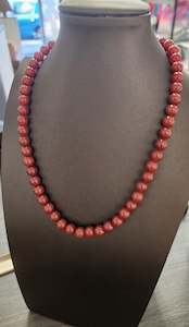 Southern Red Agate | Beaded Strand Necklace