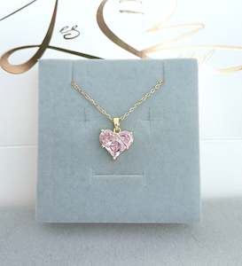 Rose Quartz Pink | Premium Crystal | Pendant Necklace