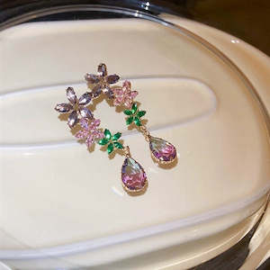 Premium Crystal Jewellery Collection: Multi-Coloured | Premium Crystal | Sterling Silver Plated Earrings