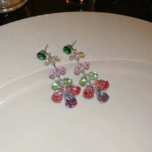 Multi-Coloured | Premium Crystal | Sterling Silver Plated Earrings