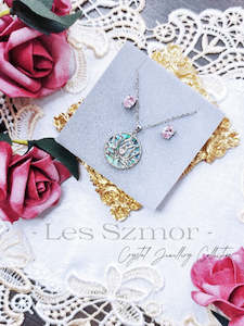 Rose Quartz Pink | Premium Crystal | Jewellery Set