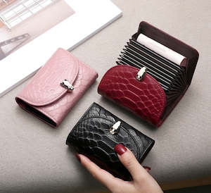 Serpent Head Design Card Holder Mini Wallet