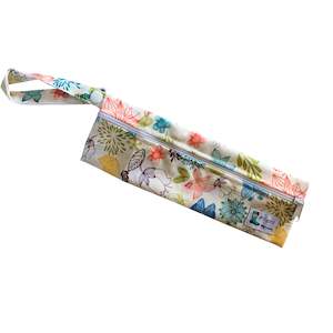 Floral (cutlery or toothbrush wet bag)