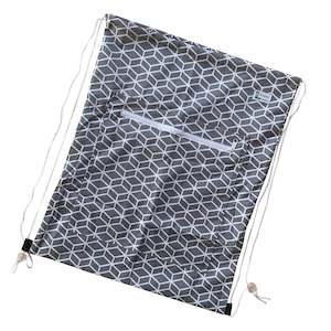 Large Wet Bags: Geometric Drawstring (large wet bag)