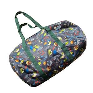 All Wet Bags Large Wet Bags New: NZ Tiny Birds by Ellen G, green straps - Duffle Bag