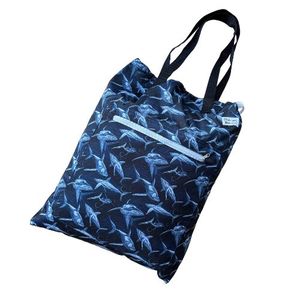 All Wet Bags: Shark sketch Tote (large wet bag)