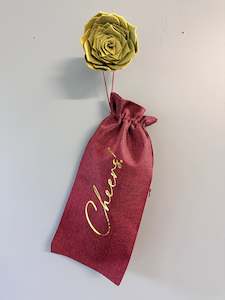 5: Cheers! Hessian wine bag
