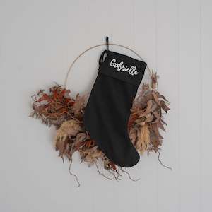 All: Black Santa Stocking | Personalised