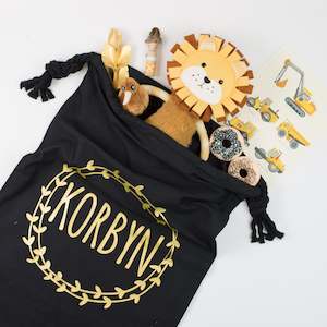 All: Black Santa Sack | Personalised