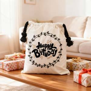 All: Happy Birthday - black wreath