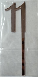 Cake Toppers: "11" Script font Cake Topper