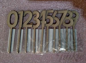 Cake Toppers: "0" Mini number cake topper