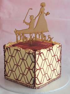 Wedding Collection: Mr&Mrs Golfer and Wife Cake Topper