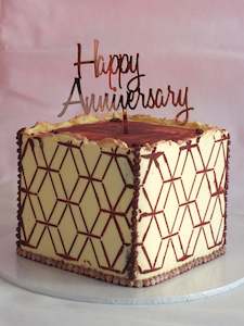 Wedding Collection: Happy Anniversary cake topper