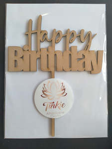 Cake Toppers: Happy BIRTHDAY cake topper
