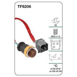 Cooling Electrical: TRIDON FAN SWITCH TFS206