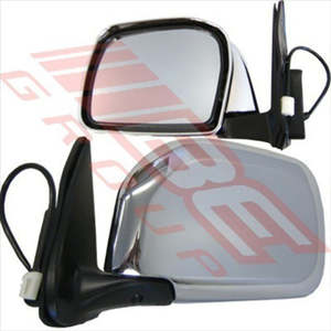 MIRROR - CNR MOUNTED - ELECT - L/H - CHR - TOYOTA HILUX 4WD 1999-01 8127016-55G