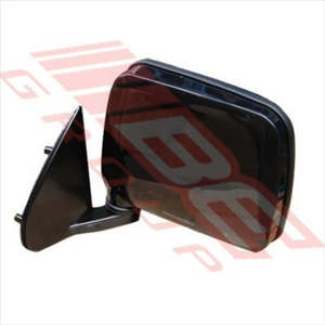 Body Parts Doors Mirrors: DOOR MIRROR - R/H - BLACK - CORNER MOUNT - NISSAN NAVARA D21/D22 1986 1642016-2