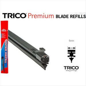 Body Parts Wipers: 6MMX610MM METAL BACKED TWIN RAIL REFILL TTR610-20