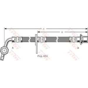 Brakes Brake Hose: Brake Hose PHD496