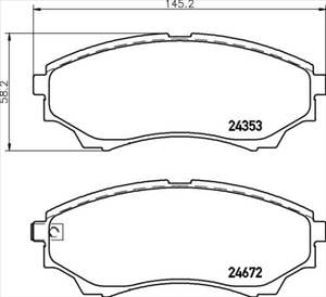 FRONT BRAKE PADS - FORD RANGER MAZDA BT50 CERAMIC 06- DB1681PS
