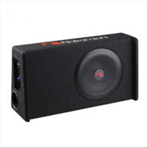 Car Audio Speakers: SUB 10"" UP RIGHT SLIM BOX AMPLIFIED SUB 130W NBX25L