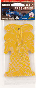 Car Care Air Fresheners: ABRO Air Freshener Card Vanilla AF457VA