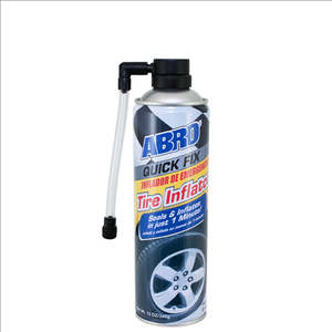Car Care Exterior Trim Tyre Care: ABRO Quick Fix Tire Inflator with Hose 15oz 425g ABQF-35