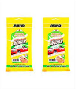Car Care Interior Trim Care: ABRO WIPES (CLEANING) CW400C