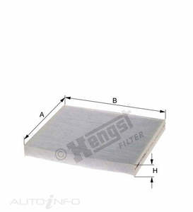 CABIN FILTER HENGST MAZDA TWO SIX 02> 215*195*25 PANEL - E1926LI