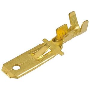 Battery: Narva Crimp Terminal Male Blade Brass Terminal Entry 6.3 x 0.8mm Non Insulated 100Pk 56220
