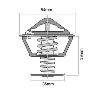 Thermostats Housings: Tridon High Flow Thermostat 54mm - 89 Degrees C TT354-192P