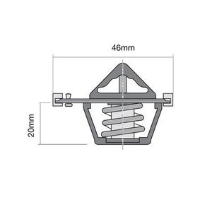 Thermostats Housings: Tridon Thermostat 46mm - 91 Degrees C TT340-195
