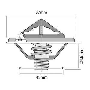 Tridon Thermostat 67mm - 89 Degrees C TT248-192