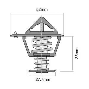 Tridon Thermostat 52mm - 77 Degrees C TT242-170