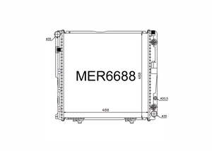 Radiators: Radiator Suits Mercedes E Class 200 W124 2.0L Petrol 1992-1995 - MER6688