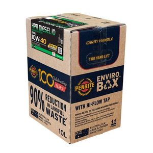 Engine Oil: Penrite HPR Diesel 10 10W-40 Semi Synthetic Engine Oil 10L Enviro Box - HPRD10010BOX