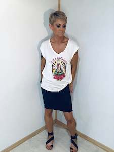 Skirts: Frayed hem denim mini skirt