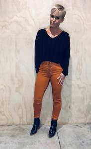 Jeans: Refuge rust lace front gelato legs