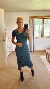 40 Dresses: Twist detail wrap style midi dress
