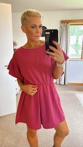 Dresses 40 Under: Flounce sleeve elastic waist jumpsuit