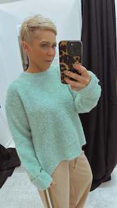 So Instyle Green Boucle knit jumper