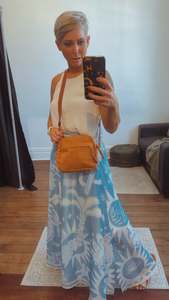 Corduroy rust crossbody bag