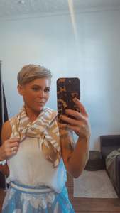 Zebra print square scarves