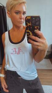 Tops: Refuge AVE micro stud pink tank