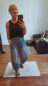 Baggy Slant Pocket 9/10ths jeans