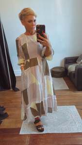 All Dresses Jumpsuits: So Instyle Newspaper Print Tie Back Dress